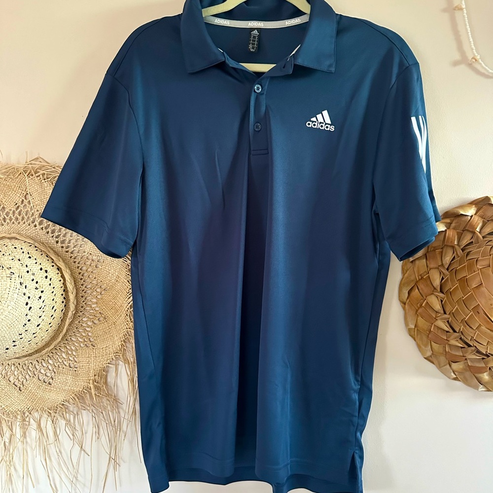 Adidas Men's Blue Polo Shirt